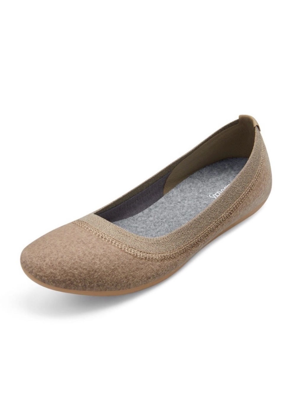 Allbirds 6.5 Wool Breezers Hazy Beige tan Color NEW in BOX ballet flat